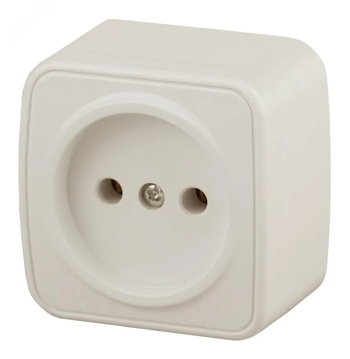 Розетка 2P, 16A-250В, ОУ, Polo, сл.кость, 3-201-02 Розетка 2P, 16A-250В, ОУ, Polo, сл.кость, 3-201-02