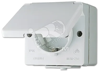 Розетка штепсельная SCHUKO накладная IP44 Розетка штепсельная SCHUKO накладная IP44