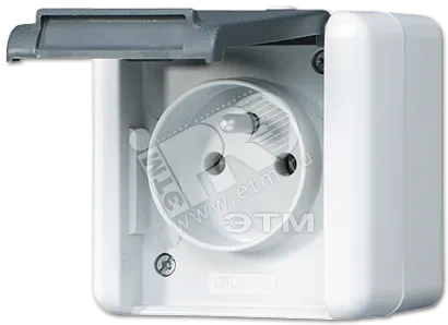 Розетка 16А 250V накладная франко-бельгийский стандарт Розетка 16А 250V накладная франко-бельгийский стандарт