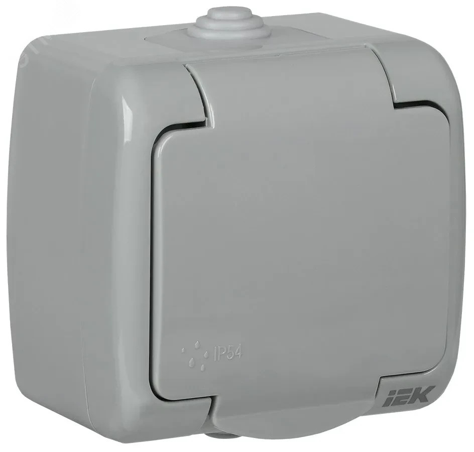 AQUATIC Розетка 1-ая с з/к откр. уст. 16А IP54 РСш12-2-А AQUATIC Розетка 1-ая с з/к откр. уст. 16А IP54 РСш12-2-А