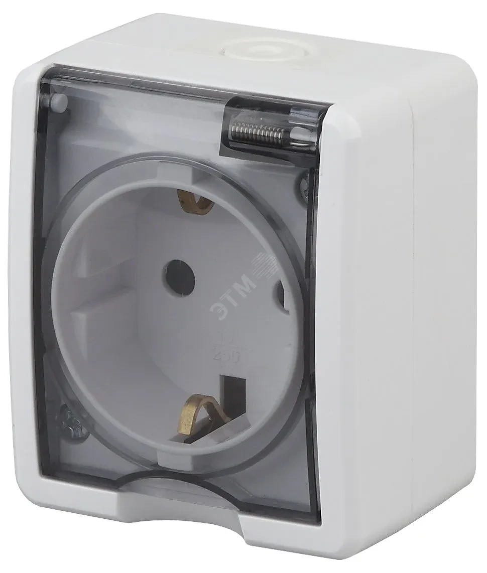 Розетка 2P+E IP54, шторки, 16A-250В, ОУ, Эра Эксперт, белый, 11-2402-01 Розетка 2P+E IP54, шторки, 16A-250В, ОУ, Эра Эксперт, белый, 11-2402-01