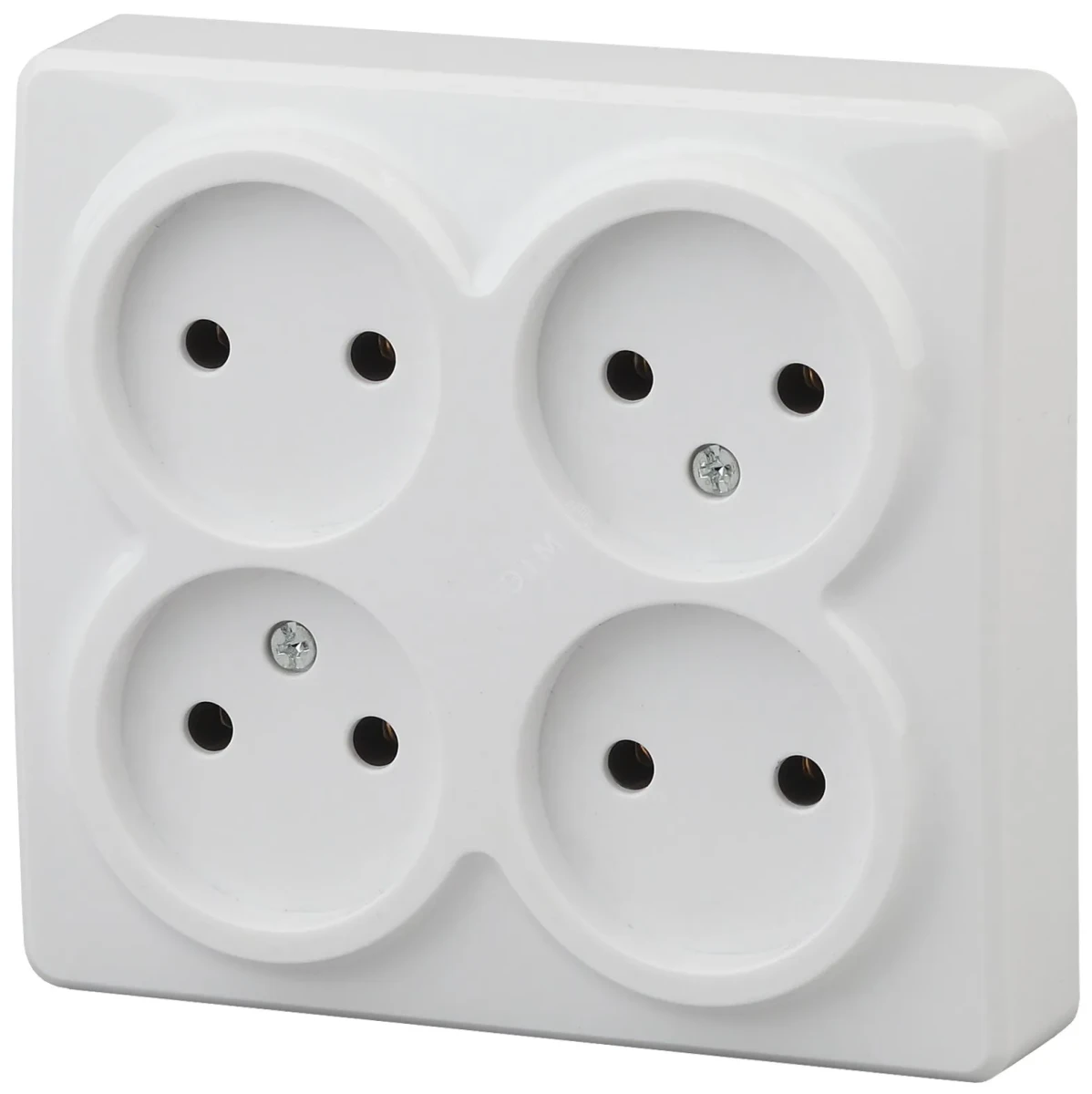 Розетка 4х2P, 16A-250В, ОУ, Эра Эксперт, белый, 11-2210-01 Розетка 4х2P, 16A-250В, ОУ, Эра Эксперт, белый, 11-2210-01