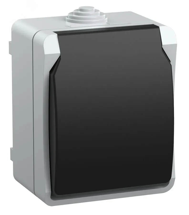ФОРС Розетка наружная с заземлением с крышкой IP54 ФОРС Розетка наружная с заземлением с крышкой IP54