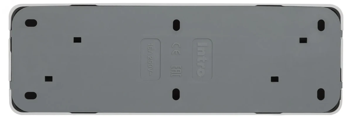 Розетка Intro Quadro 2-207-01 без заземления четырехместная 4х2P, 16А-250В, IP20, ОУ, белый Розетка Intro Quadro 2-207-01 без заземления четырехместная 4х2P, 16А-250В, IP20, ОУ, белый