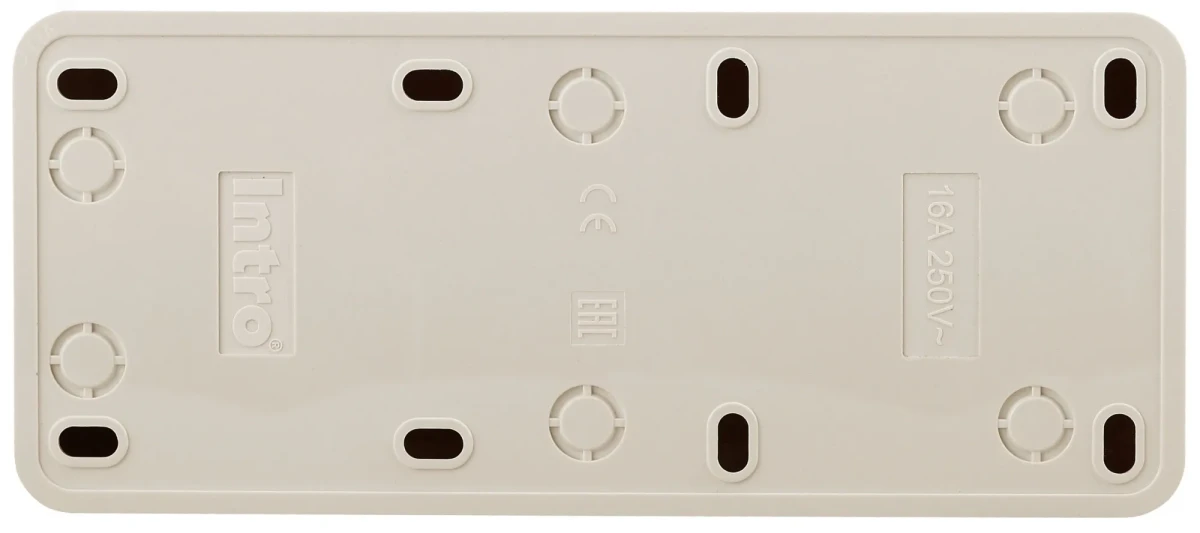 Розетка Intro Quadro 2-206-11 с заземлением трехместная 3х2P+E, 16А-250В, IP20, ОУ, сосна Розетка Intro Quadro 2-206-11 с заземлением трехместная 3х2P+E, 16А-250В, IP20, ОУ, сосна