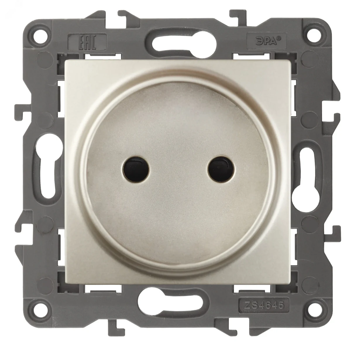 Розетка 2P, 16A-250В, IP20, Эра Elegance, шампань (10/100/2800) 14-2105-04 Розетка 2P, 16A-250В, IP20, Эра Elegance, шампань (10/100/2800) 14-2105-04