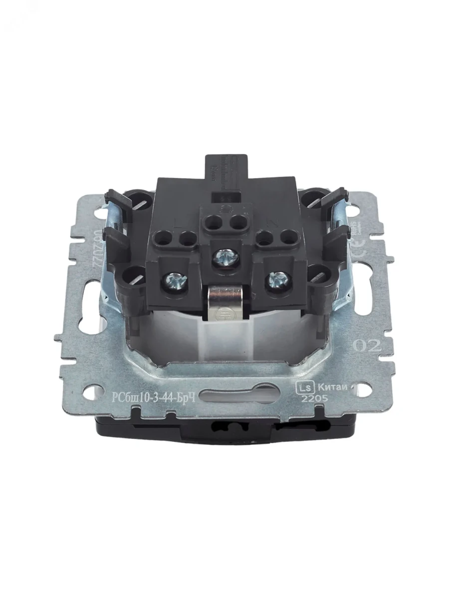 BRITE Розетка с заземлением с защитными шторками и крышкой 16А IP44 РСбш10-3-44-БрЧ черный BRITE Розетка с заземлением с защитными шторками и крышкой 16А IP44 РСбш10-3-44-БрЧ черный