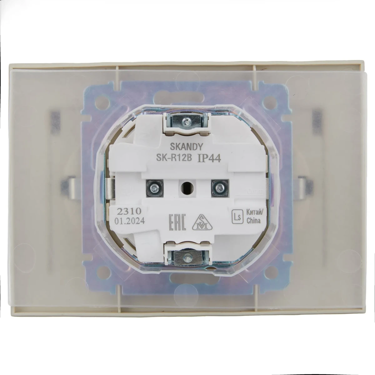 SKANDY Розетка 2-местная и крышкой 16А в сборе IP44 SK-R12B бежевый IEK SKANDY Розетка 2-местная и крышкой 16А в сборе IP44 SK-R12B бежевый IEK