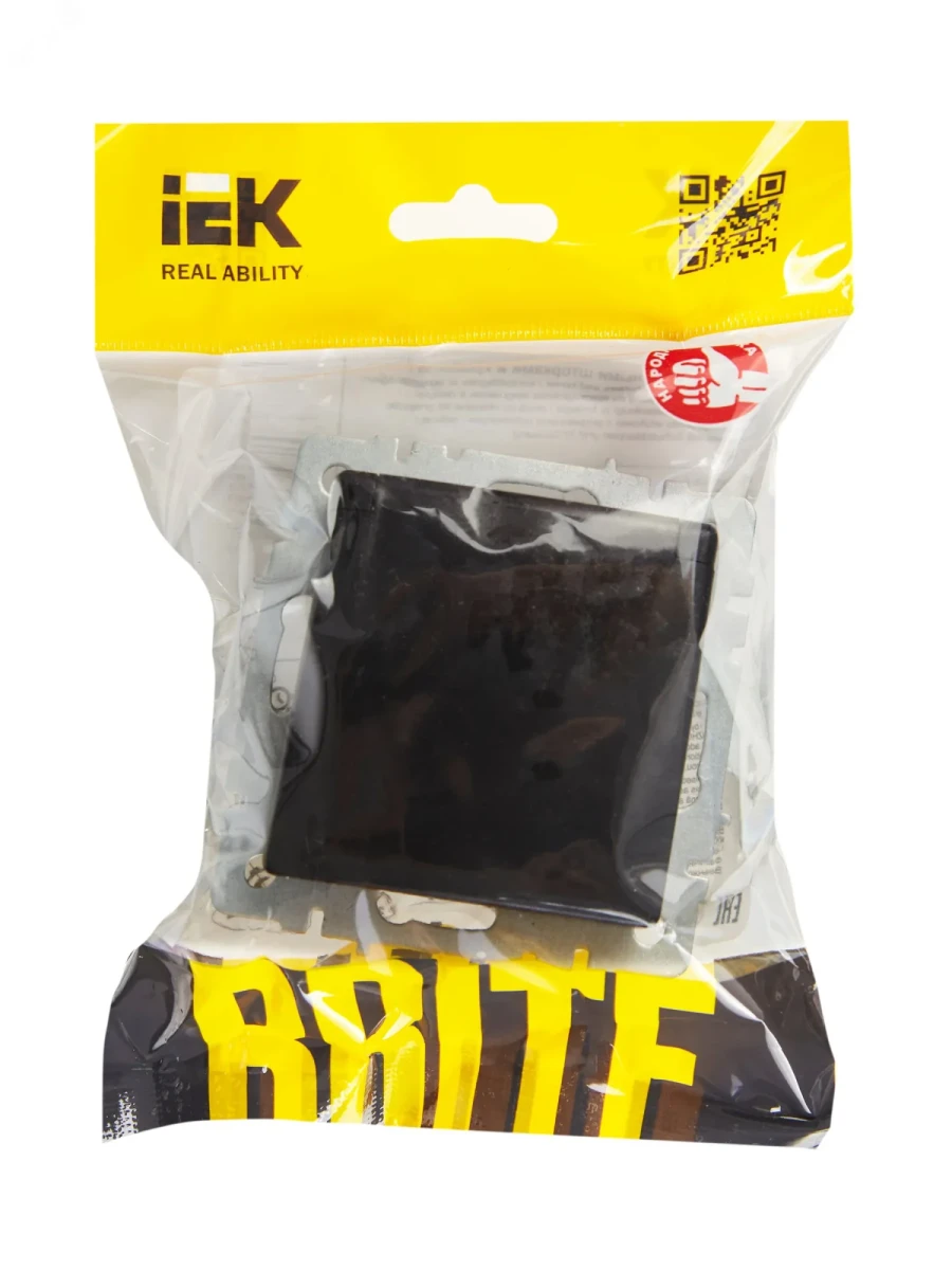 BRITE Розетка с заземлением с защитными шторками и крышкой 16А IP20 РСбш10-3-БрЧ черный BRITE Розетка с заземлением с защитными шторками и крышкой 16А IP20 РСбш10-3-БрЧ черный