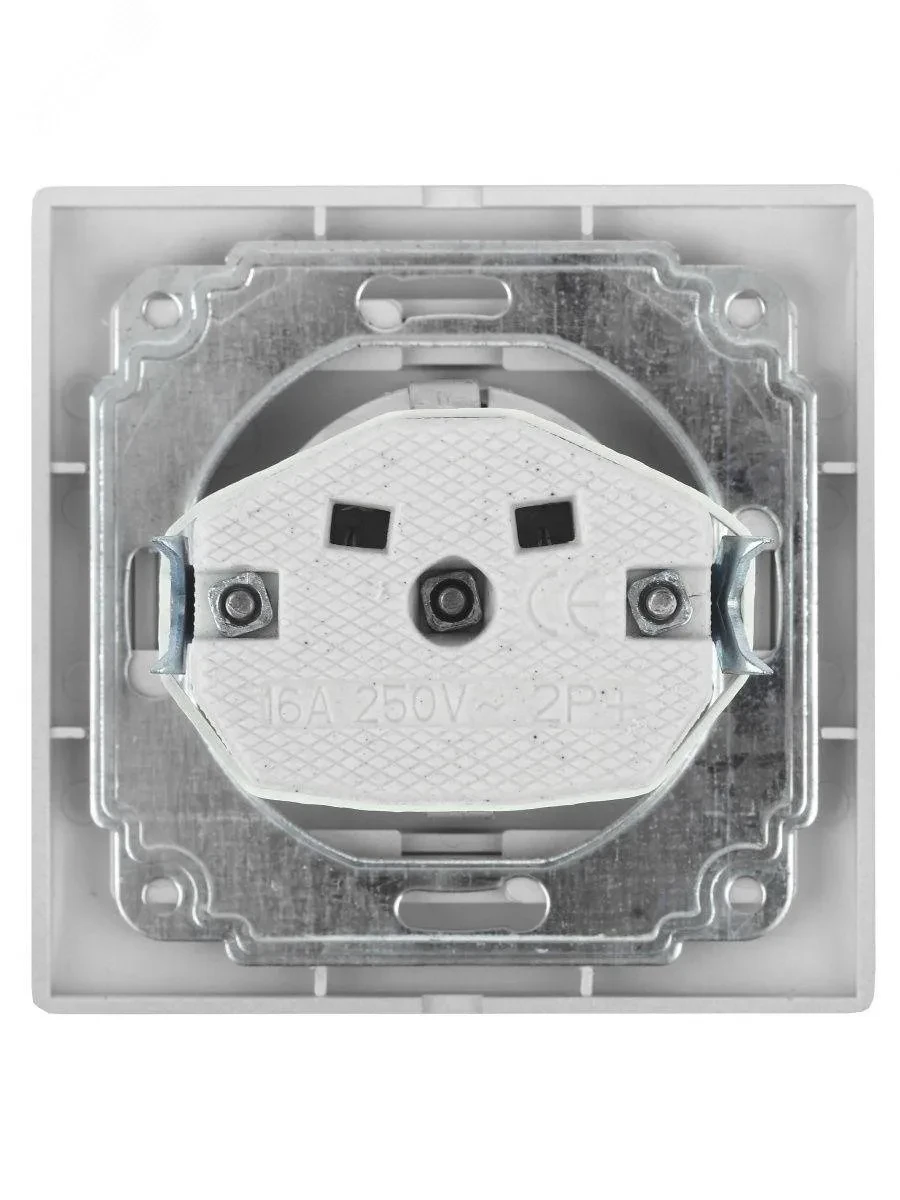 Розетка 2P+E Schuko со шторками, 16А-250В, СУ, Plano, шампань, 1-206-04 Розетка 2P+E Schuko со шторками, 16А-250В, СУ, Plano, шампань, 1-206-04