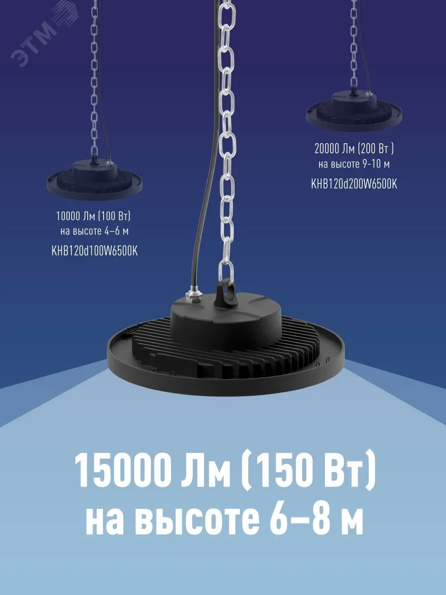 Светильник светодиодный ДСП-150Вт HIgh Bay 6500К 15000 Лм IP65 Светильник светодиодный ДСП-150Вт HIgh Bay 6500К 15000 Лм IP65