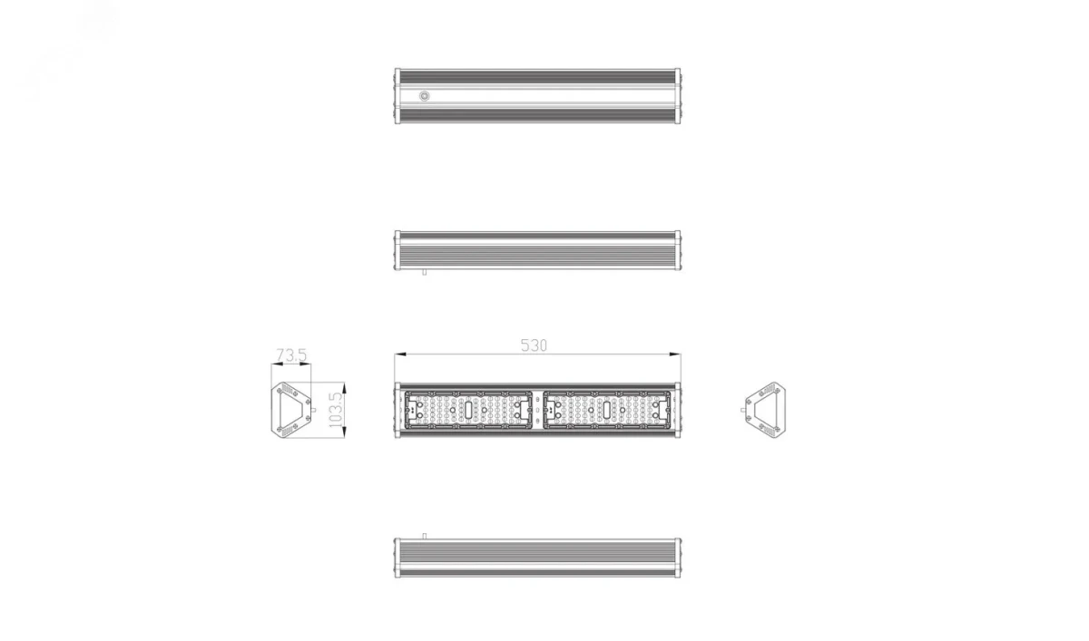 Cветильник cветодиодный подвесной SPP-404-0-50K-100 IP44 100Вт 10500Лм 5000К Кп Cветильник cветодиодный подвесной SPP-404-0-50K-100 IP44 100Вт 10500Лм 5000К Кп