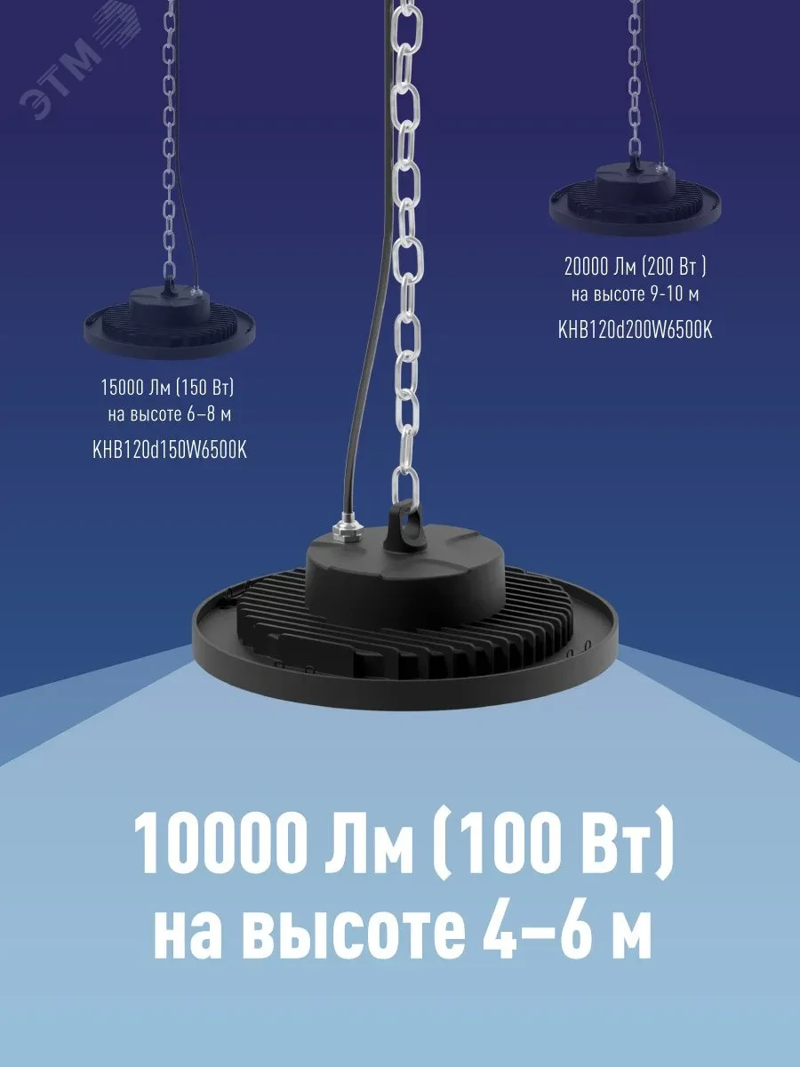 Светильник светодиодный ДСП-100Вт HIgh Bay 6500К 10000 Лм IP65 Светильник светодиодный ДСП-100Вт HIgh Bay 6500К 10000 Лм IP65