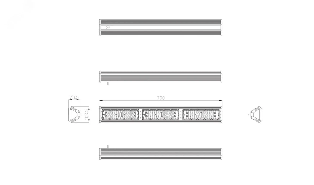 Cветильник cветодиодный подвесной SPP-404-0-50K-150 IP44 150Вт 15750Лм 5000К Кп Cветильник cветодиодный подвесной SPP-404-0-50K-150 IP44 150Вт 15750Лм 5000К Кп