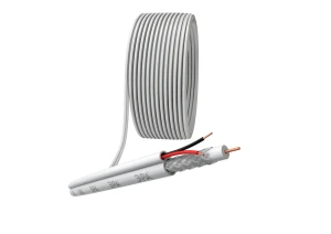 Кабель для аналогового видеонаблюдения ЭРА KK-0.5-PVC ККСВ-2x0.5 мм. бухта 200 метров. белый