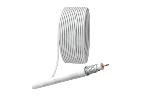 Кабель коаксиальный RG-6U 75 Ом CCS/(оплётка Al 48%) PVC цвет белый 20м SIMPLE Кабель коаксиальный RG-6U 75 Ом CCS/(оплётка Al 48%) PVC цвет белый 20м SIMPLE