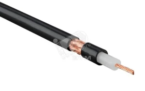 Кабель коаксиальный RG-8. 50 Ом. жила - 13 AWG (7x0.72мм). общий диаметр 10.2мм. PVC. черный Кабель коаксиальный RG-8. 50 Ом. жила - 13 AWG (7x0.72мм). общий диаметр 10.2мм. PVC. черный