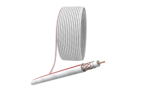 Кабель коаксиальный SAT 50м 75 Ом Cu/(оплётка Cu 75%) PVC цвет белый 20 м