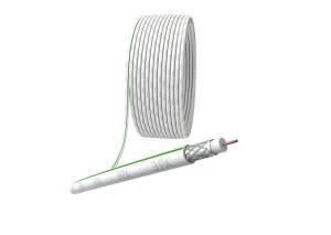 Кабель коаксиальный SAT 703 B75 Ом CCS/(оплётка Al 75%) PVC белый 20м SIMPLE