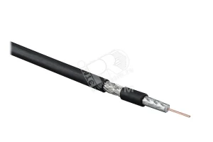 Кабель коаксиальный RG-6. 75 Ом (ТВ. SAT. CATV). жила - 18 AWG (1.02 мм. омедненная сталь). общий диаметр 6.9мм. PVC. черный (бухта 500 м) Кабель коаксиальный RG-6. 75 Ом (ТВ. SAT. CATV). жила - 18 AWG (1.02 мм. омедненная сталь). общий диаметр 6.9мм. PVC. черный (бухта 500 м)