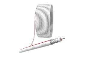Кабель коаксиальный SAT 50 M75 Ом CCS/(оплётка Al 75%) PVC белый 100м SIMPLE Кабель коаксиальный SAT 50 M75 Ом CCS/(оплётка Al 75%) PVC белый 100м SIMPLE