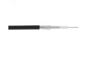 Кабель коаксиальный RG-6 (75 Ом) одножильный CCS внешний PE до -40C черный Кабель коаксиальный RG-6 (75 Ом) одножильный CCS внешний PE до -40C черный