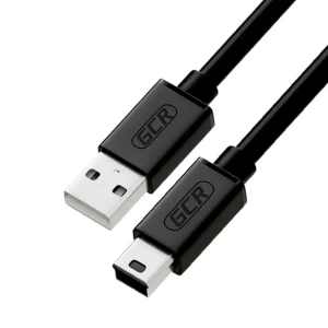 Кабель USB 2.0 AM на Mini USB B, 0.3 м., черный, морозостойкий Кабель USB 2.0 AM на Mini USB B, 0.3 м., черный, морозостойкий
