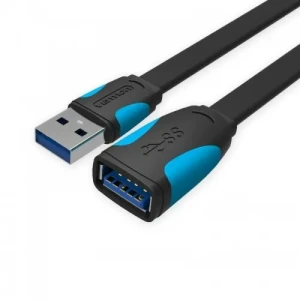 Кабель удлинитель USB 3.0 AM на AF, плоский, 1.5 м. Кабель удлинитель USB 3.0 AM на AF, плоский, 1.5 м.