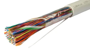 Кабель витая пара UTP-50P-Cat.3-IN UTP (U/UTP), категория 3, 50 пар (24 AWG), одножильный (solid), PVC нг(А)-LS Кабель витая пара UTP-50P-Cat.3-IN UTP (U/UTP), категория 3, 50 пар (24 AWG), одножильный (solid), PVC нг(А)-LS