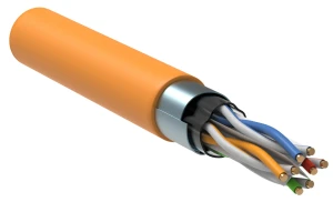 Витая пара F/UTP кат.6 4x2х23AWG solid LSZH 305м оранжевый
