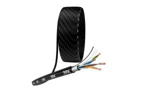 Витая пара F/UTP Cat5e 4x2x24 AWG CU PE + ТРОС OUTDOOR 305 м