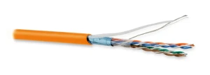 Витая пара. экранированный F/UTP. общий экран фольга. категория 5e. 4 пары 26 AWG. 4х2х0.48 мм многопроволочные жилы. LSZH. нг(А)-HF. внутренний (305 м)-20 град. Цельсия +75 град. Цельсия. оранжевый Витая пара. экранированный F/UTP. общий экран фольга. категория 5e. 4 пары 26 AWG. 4х2х0.48 мм многопроволочные жилы. LSZH. нг(А)-HF. внутренний (305 м)-20 град. Цельсия +75 град. Цельсия. оранжевый