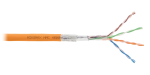 Кабель NIKOLAN SF/UTP 4 пары, Кат.5e (Класс D), тест по ISO/IEC, 100МГц, одножильный, BC (чистая медь), 24AWG (0,51мм), полимерный материал нг(А)-HF, внутренний, оранжевый, 305м Кабель NIKOLAN SF/UTP 4 пары, Кат.5e (Класс D), тест по ISO/IEC, 100МГц, одножильный, BC (чистая медь), 24AWG (0,51мм), полимерный материал нг(А)-HF, внутренний, оранжевый, 305м