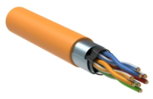 Витая пара F/UTP кат.5E 4x2х24AWG solid LSZH 305м оранжевый
