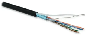 Витая пара. экранированный F/UTP. общий экран фольга. категория 5e. 4 пары 26 AWG. 4х2х0.48 мм многопроволочные жилы. LSZH. нг(А)-HF. внутренний (305 м)-20 град. Цельсия +75 град. Цельсия. Черный Витая пара. экранированный F/UTP. общий экран фольга. категория 5e. 4 пары 26 AWG. 4х2х0.48 мм многопроволочные жилы. LSZH. нг(А)-HF. внутренний (305 м)-20 град. Цельсия +75 град. Цельсия. Черный