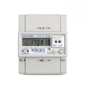 Счетчик электроэнергии Счетчик CE208 R5.845.1.OP.QPL04 IEC однофазный многотарифный 5(60) класс точности 1/2 Счетчик электроэнергии Счетчик CE208 R5.845.1.OP.QPL04 IEC однофазный многотарифный 5(60) класс точности 1/2