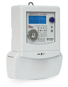 Счётчик электроэнергии трехфазный НЕВА МТ 314 0.5 AR RF2BSR25 78 регион Счётчик электроэнергии трехфазный НЕВА МТ 314 0.5 AR RF2BSR25 78 регион