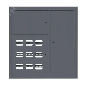 Щит этажный 9 кв. RAL7024 3 окна в ряд по гориз. (1000х950х150) EKF PROxima