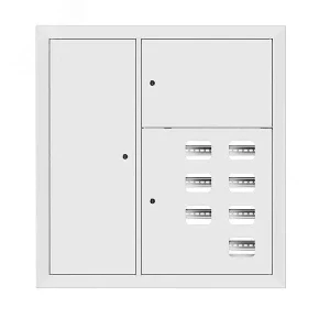 Щит этажный 7 кв. RAL9003 со слаботочным отсеком слева (1000х950х160) PROxima