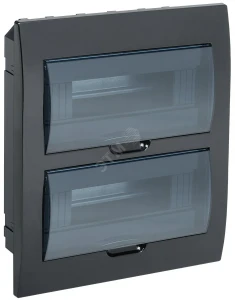 Корпус модульный пл. встр. ЩРВ-П-24 черный IP41 Корпус модульный пл. встр. ЩРВ-П-24 черный IP41