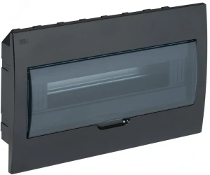 Корпус модульный пл. встр. ЩРВ-П-18 черный IP41 Корпус модульный пл. встр. ЩРВ-П-18 черный IP41
