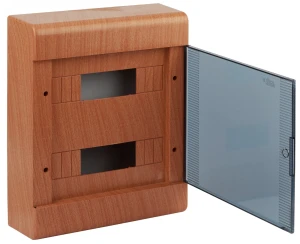Щит распределительный навесной ЩРн-П-24 бук дверь светлая основа пластиковый