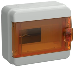 TEKFOR Корпус пластиковый КМПн-8 IP65 оранжевая прозрачная дверь IEK TEKFOR Корпус пластиковый КМПн-8 IP65 оранжевая прозрачная дверь IEK