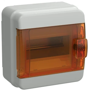 TEKFOR Корпус пластиковый КМПн-6 IP65 оранжевая прозрачная дверь IEK TEKFOR Корпус пластиковый КМПн-6 IP65 оранжевая прозрачная дверь IEK