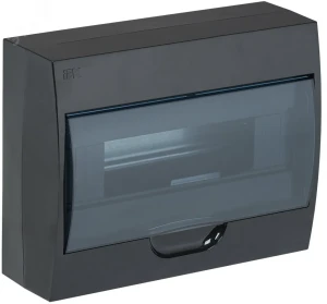 Корпус модульный пл. нав. ЩРН-П-12 черный IP41
