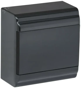 Корпус модульный пл. нав. ЩРН-П-6 PRIME черный IP41