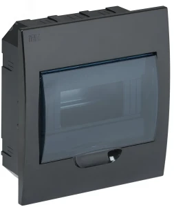 Корпус модульный пл. встр. ЩРВ-П-8 черный IP41