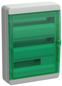 TEKFOR Корпус пластиковый КМПн-54 IP65 зеленая прозрачная дверь IEK TEKFOR Корпус пластиковый КМПн-54 IP65 зеленая прозрачная дверь IEK