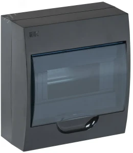 Корпус модульный пл. нав. ЩРН-П-8 черный IP41 Корпус модульный пл. нав. ЩРН-П-8 черный IP41