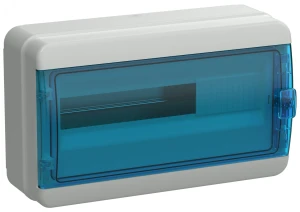 TEKFOR Корпус пластиковый КМПн-18 IP65 синяя прозрачная дверь IEK TEKFOR Корпус пластиковый КМПн-18 IP65 синяя прозрачная дверь IEK